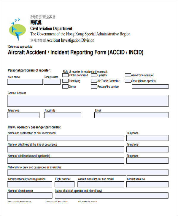 FREE 54 Incident Report Samples In PDF MS Word Google Docs