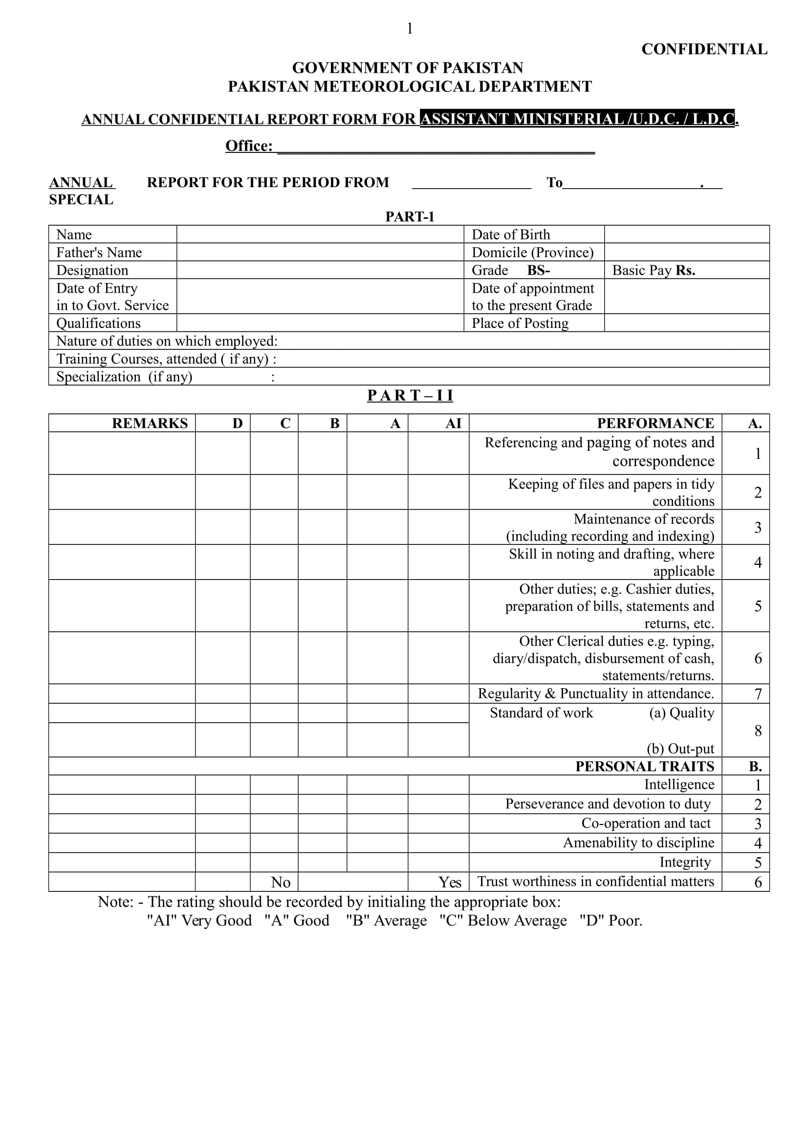 FREE 7 Confidential Report Forms In PDF MS Word