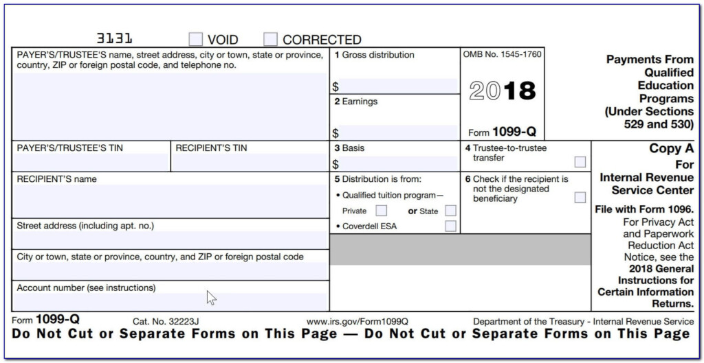 Free Printable 1099 Misc Forms Free Printable