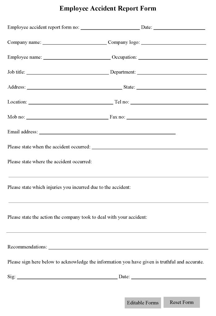 Free Printable Liability Form Template Form GENERIC Sample 