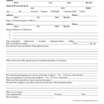Get Our Sample Of Automobile Accident Report Form Template Incident