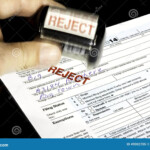 Government Form Used For Taxes Getting Rejected Editorial Image Image