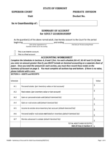 Guardians Annual Report For Adult Guardianship 700 00093A Form Fill