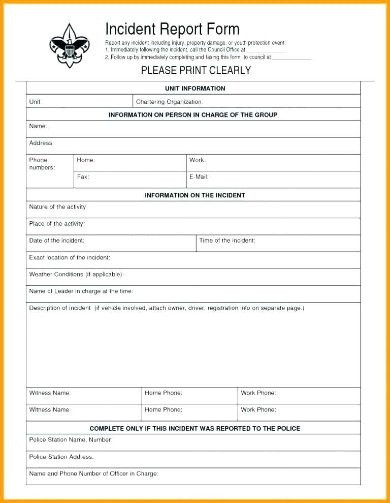 Health And Safety Incident Report Form Template 2 TEMPLATES EXAMPLE 