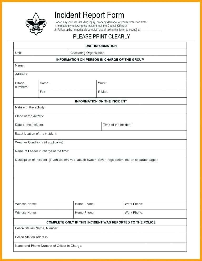 Health And Safety Incident Report Form Template TEMPLATES EXAMPLE 