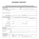 Hotel Incident Report Sample Pdf Template Gambaran