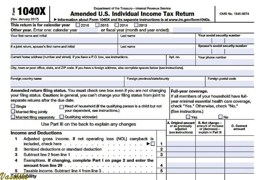 How To Amend An Incorrect Tax Return You Already Filed Trader