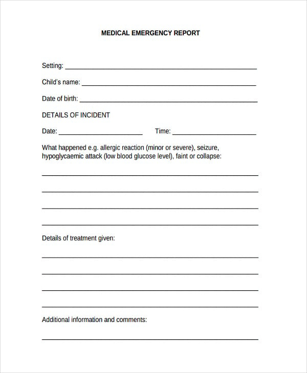 How To Write An Incident Report Pdf