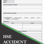 HSE Accident Report Book Accident Incident Log Book Health And