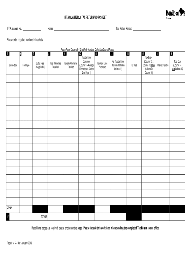 Ifta Printable Tax Form Printable Forms Free Online