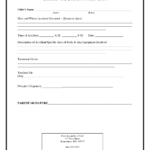 Incident Report Form Child Care CHILD ACCIDENT REPORT childcareideas