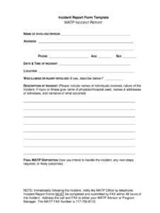 Incident Report Form For Pa Fill Out Sign Online DocHub