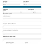 Incident Report Form FREE DOWNLOAD Printables Scroll