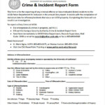 Incident Report Form Police Assessment Centre ReportForm