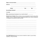 Incident Report Form Template