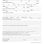 Incident Report Form Template Doc