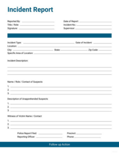 Incident Report Form Template Doc 5 PROFESSIONAL TEMPLATES 2nd