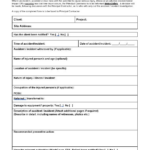 Incident Report Form Template Qld 8 PROFESSIONAL TEMPLATES