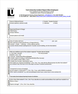 Incident Report Template 16 Free Download Documents In Word Pdf