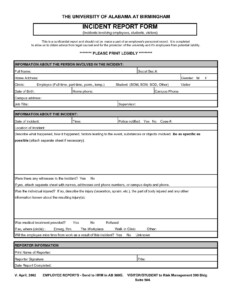 Incident Reports Templates Sample Customer Service Resume Inside