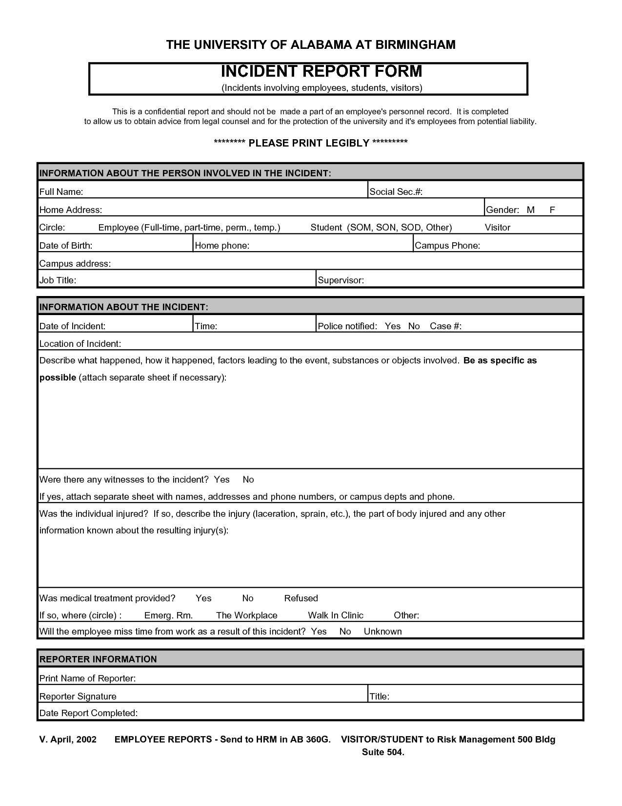 Incident Reports Templates Sample Customer Service Resume Inside 