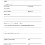 Injury Incident Report Form Daycare 2010 Fill And Sign Printable