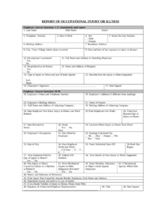 Injury Report Form Fill Out And Sign Printable PDF Template SignNow