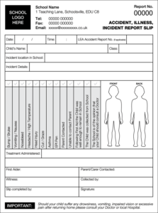 Injury Report Form Template Incident Report Form Incident Report