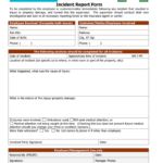 Insurance Incident Report Template 1 TEMPLATES EXAMPLE Incident