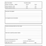 Insurance Incident Report Template