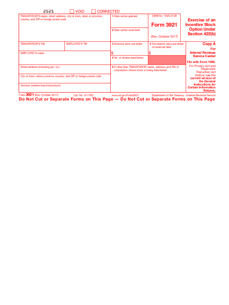 IRS 3921 2017 2021 Fill Out Tax Template Online US Legal Forms