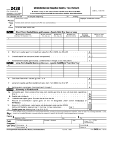 IRS Form 2438 Download Fillable PDF Or Fill Online Undistributed