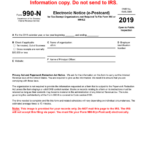 IRS Form 990 N Download Printable PDF Or Fill Online Electronic Notice