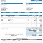 Loan Payment Invoice Template Free