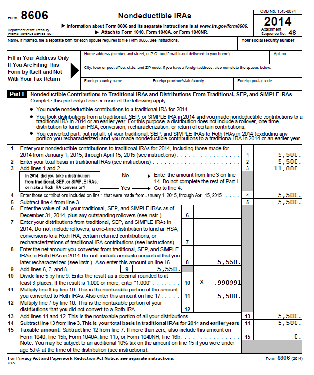 Make Backdoor Roth Easy On Your Tax Return