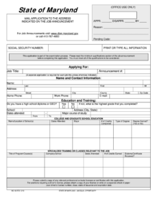 Maryland Unemployment Application Fill Out And Sign Printable PDF