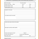 Medication Incident Report Form Template Best Template Ideas