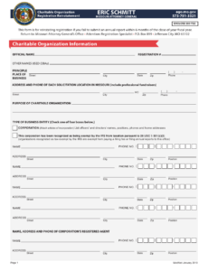 Missouri Charitable Organization Registration Reinstatement Download