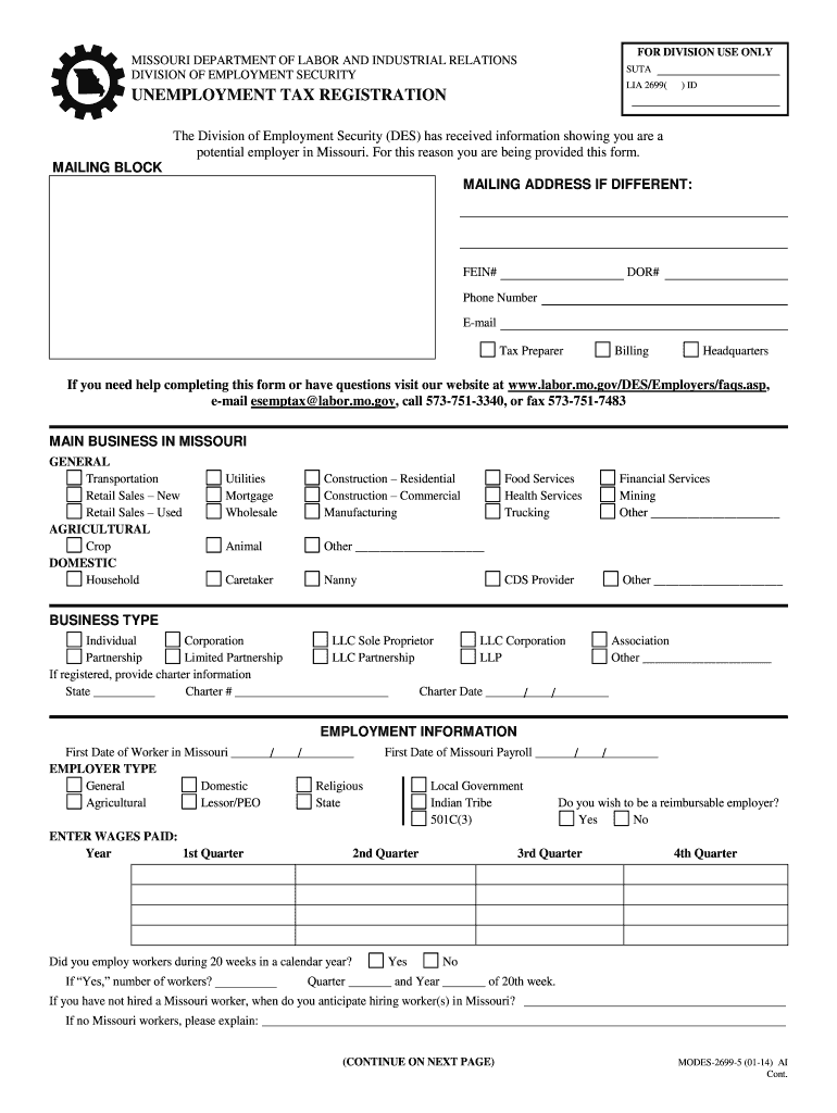 Missouri State Fein Fill Out And Sign Printable PDF Template SignNow