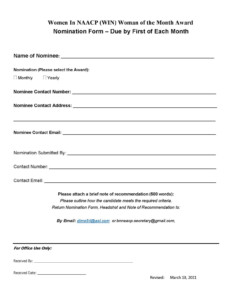 Naacp Branch Officer Report Form Fillable Printable Forms Free Online