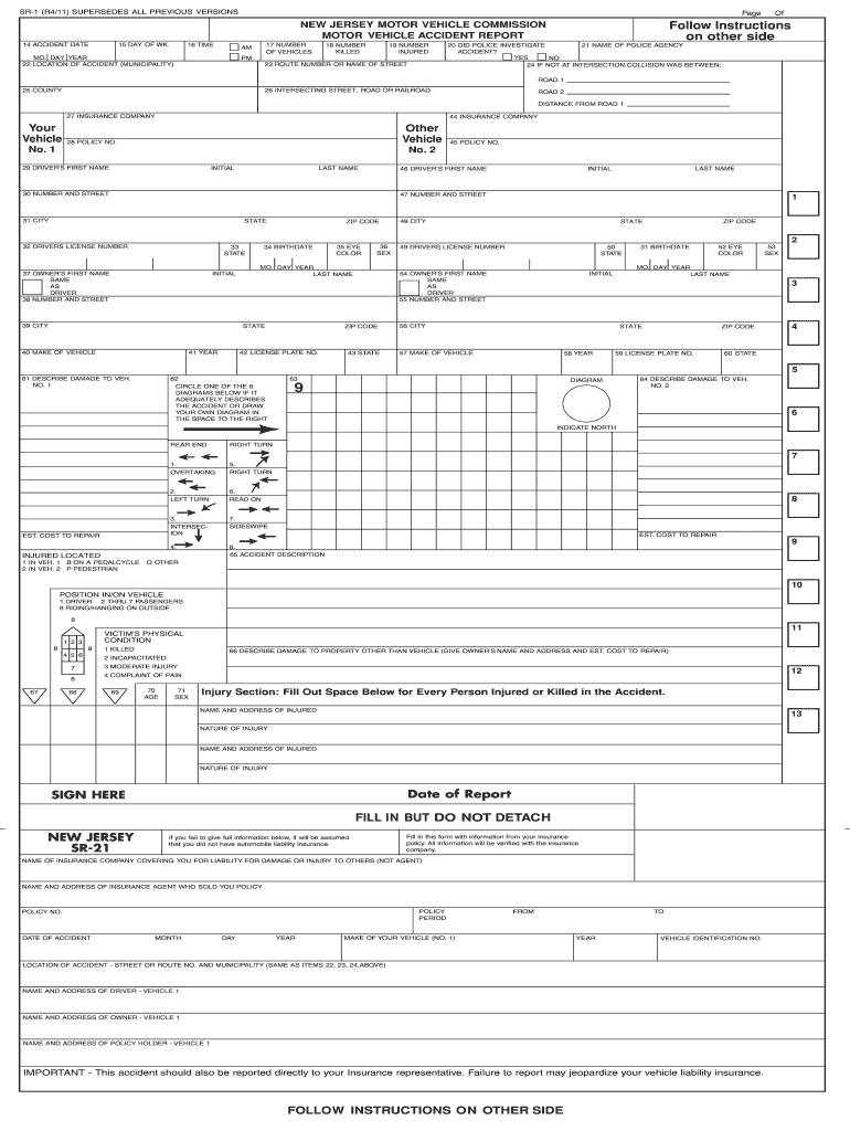 New Jersey Accident Report Fill Out And Sign Printable PDF Template 