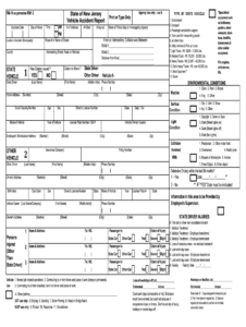 New Jersey Self Reporting Crash Form Fill Online Printable Fillable