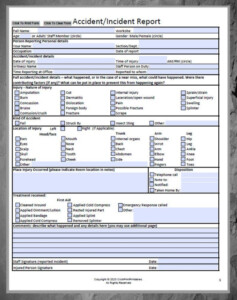 NEW Work Accident Incident Report Form Template Editable Etsy