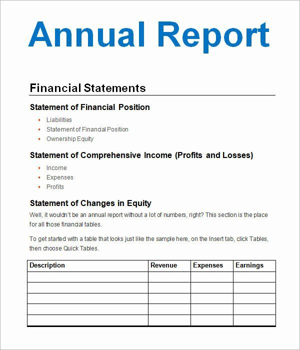 Nonprofit Annual Report Template Free Lovely Annual Report Template 9 