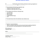 NY Northeastern Exterminating Bed Bug Inspection Report Fill And Sign