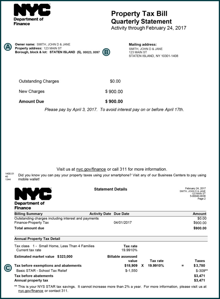 Nyc Department Of Finance Property Tax Payment Businesser