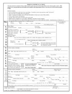 Nys Dmv Report Of Motor Vehicle Accident Form Webmotor