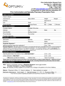 Optum Rx Pa Form Fill And Sign Printable Template Online US Legal Forms