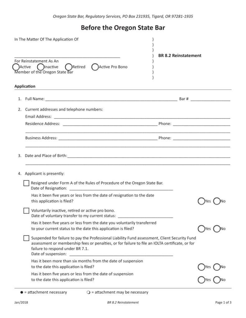 Oregon Br 8 2 Reinstatement Form Download Fillable PDF Templateroller