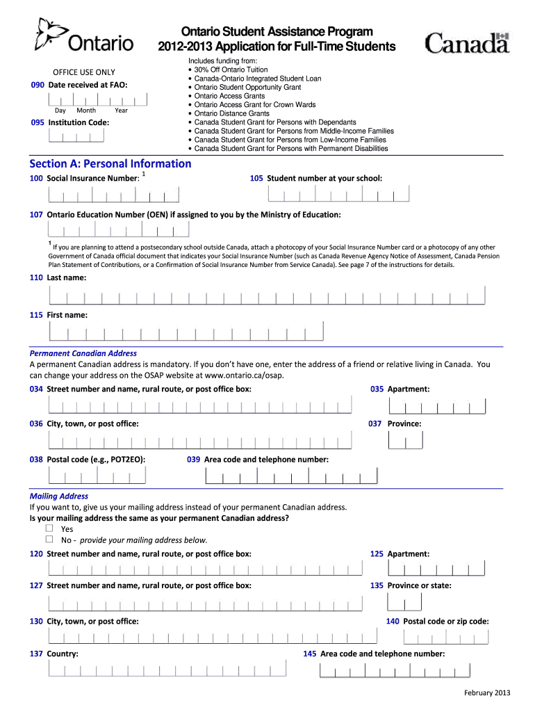 Osap Forms Fill Out Sign Online DocHub